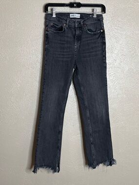 Zara the bootcut high waisted ankle jeans
